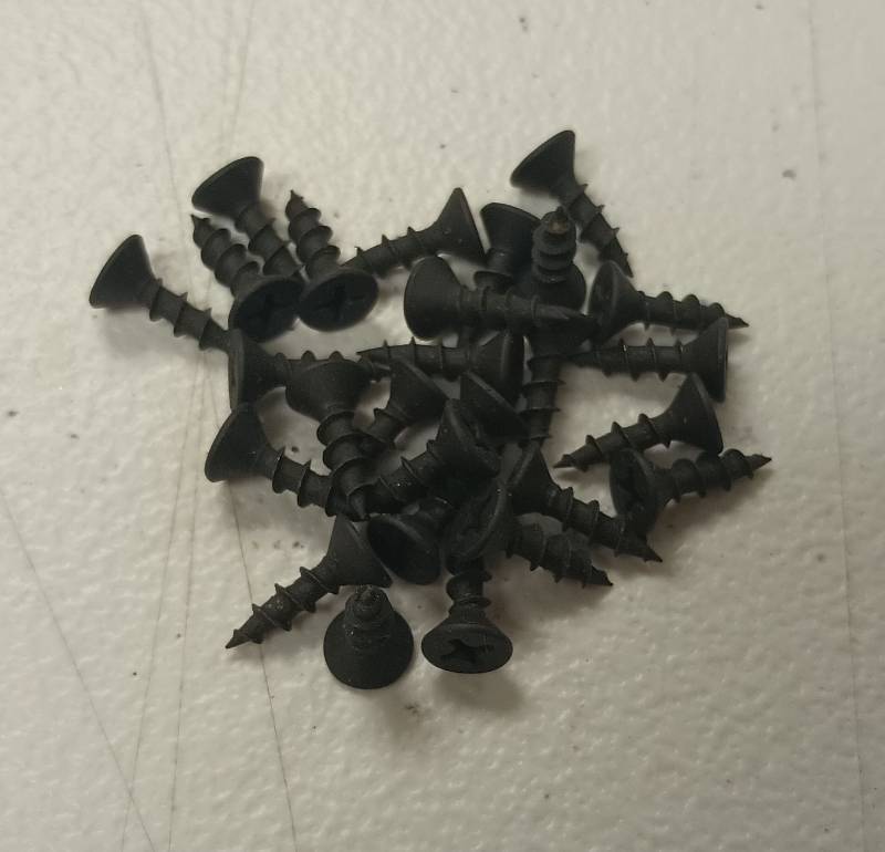 lot 805 image: Black Drywall Screws Set of 27