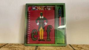 lot 413 image: Elf Movie Spiral Journal with Floaty Pen GS80