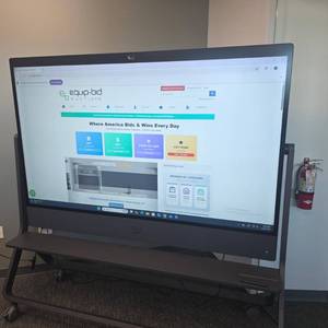 lot 5 image: 86 4K Interactive Touch Display with Integrated Camera, Microphone &amp Speakers