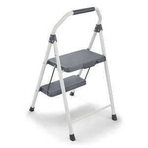 lot 25033 image: 2-Step Compact Steel Step Stool  225 Lbs. Load Capacity Type II Duty Rating