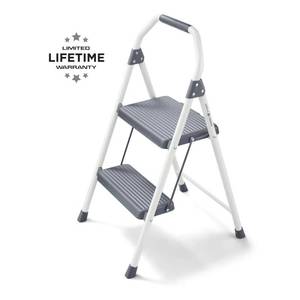 lot 25075 image: Gorilla Ladder 2-Step Compact Steel Step Stool  225 Lbs Load Capacity Type II Duty Rating