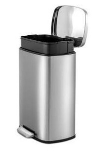 lot 25082 image: 50L13.2 Gal Stainless Steel Step Trash Can