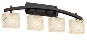 lot 25096 image: Justice Design Group 4 Light Vanity Light Fixture- Retail $478