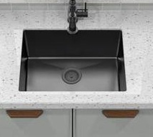 lot 25104 image: 23 Inch Stainless Steel Single Basin Sink, 23W 18 D x 9 H- Retail $180