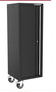 lot 25120 image: Husky Modular 20 in. W Standard Duty 3-Shelf Black Side Tool Chest- Retail $22