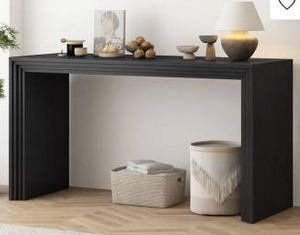 lot 25124 image: Modern Black Console Table
