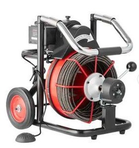 lot 25131 image: Professional 100 ft x 38 inch auto feed 370 Watt Drain Auger Machine- Retail $328