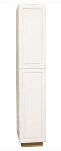 lot 25135 image: Hampton Bay White Pantry Cabinet (18 W, 24 D, 96 H)