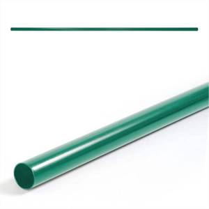 lot 25178 image: Fencer Wire 1-58  Fence Top Rail, 10 FT Green Powder Coated Galvanized Pipe for Chain Link Fence, Green, 2 Pieces