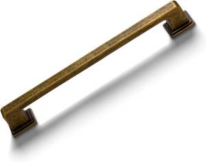 lot 1013 image: Lot of 2, Antique Brass Cabinet Pulls 3(76mm) Hole Center Kitchen Retro Handles for Furniture and Drawers Vintage Square Dresser Handles Farmhouse Knobs Drawer Pulls Hardware Q-AB76-2 (2)