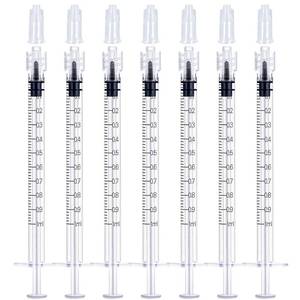 lot 1023 image: 1mL Luer Lock Syringes Without Needle, Syringe for Liquid, Syringe for Science Labs, Feeding, Liquid Measurement, Pack of 12