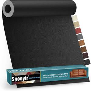 lot 3252 image: Leather Repair Patch Tape Kit, 17 x 79 Self Adhesive Leather Repair Patch for Furniture, Vinyl Leather Repair Kit for Car Seat, Chairs, Couch, Sofa, Boat Black