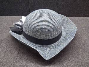 lot 3272 image: Zylioo S Womens Straw Hat,Wide Brim Sun Protection Beach Hats,UPF 50 Floppy Summer Hat for Small Heads (Grey)