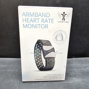lot 6613 image: Vortec Armband Heart Rate Monitor  Bluetooth Heart Rate Monitor Armband  Rechargeable Ant Arm Heart Rate Monitor Compatible with Peloton, Strava, iFIT, NordicTrack