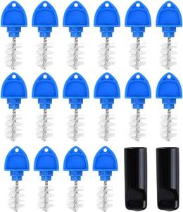 lot 6621 image: Beer Tap Plug Brush 18 Pack for Draft Beer Faucet Cap Plugs Cleaning Keg Tap Rubber Stopper Plug Cover Beer Keg Tap Plugs
