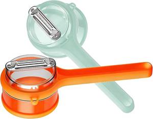 lot 6624 image: Vegetable Peeler with Container, Special Fruit Peeler with Catcher, Peeler with Storage for Kitchen, Box Storage Vegetable & Fruit Peeler for Potatoes, Apples, Carrots
