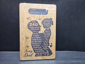 lot 6663 image: Daddy Daughter Sign for Dad, Daddys Little Girl Sign, Dad Gift Keep Sake for Dad for Fathers Day Gift