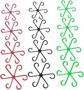 lot 7055 image: 12pcs Plant Support Clips for Climbing Plants Durable Plastic Holders for Flower Stem Stabilization Easy to Install Suitable for Indoor and Outdoor Use
