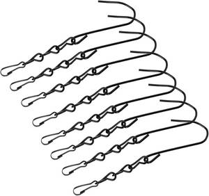 lot 7078 image: 9pcs Heavy Duty Metal Hanging Chains Hooks for Bird Feeders and Lanterns Strong Support for Garden Decor Easy Installation and Removal