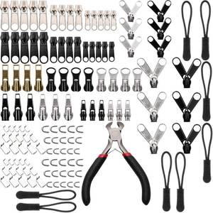 lot 7081 image: Maosifang 205 Pieces Zipper Repair Replacement Fixer Kit Pull Tabs with Install