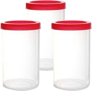 lot 7095 image: Lot of 3, Youngever 3 Pack Plastic Condiment Containers, Sauce Containers with Lid, Plastic Salad Dressing Container (5oz)