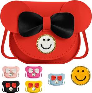 lot 7128 image: Toddler Small Purse Mini Mouse Ear Bow Wallet Crossbody Shoulder Bag for Teen Girls 2 3 4 5 6 7 8 Year Old Kid Baby Gift 1PCS
