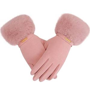 lot 283 image: Nimalpal Winter Gloves - Womens Gloves for Cold Weather Elastic Cuff Knit Touchscreen Womens Glove