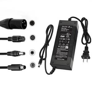 lot 313 image: Brokeir UL Listed 42V 2A Replacement Electric Scooter Charger for 36V Hoverboard Charger with 5 Plugs, Compatible with Scooter Power Adapter - Retail $15