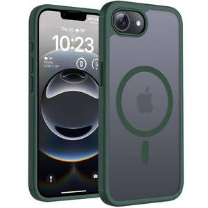 lot 324 image: TOCOL Magnetic for iPhone 16e Case, Upgraded Full Camera Protection, Compatible with Magsafe, Drop Protection, Translucent Matte Back Bumper for iPhone 16e 6.1-Inch (Alpine Green) - Retail $13