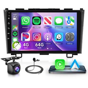 lot 794 image: 4G64G Car Radio Stereo for Honda CRV 2007-2011 with Wireless CarPlayAndroid Auto, 9 Inch 1280  720P IPS Touch Screen Android 13 GPS WiFi Bluetooth 32-Band DSP HD Backup Camera - Retail $110