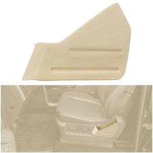 lot 823 image: SuperDi Beige Left Driver Seat Trim Cover Panel Replacement for 2009-2014 Ford F-150 and 9L3Z-1661693-CA - Retail $11
