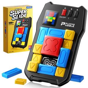 lot 859 image: Super Slide Puzzle Games, 500 Challenges Brain Teaser Puzzle Toy with Unblocking Logic, Stocking Stuffer for Kids Ages 6 & Teens, Portable Travel Game, Christmas & Birthday Gift for Girls and Boys - Retail $30