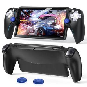 lot 885 image: FYOUNG Protective Case for Playstation Portal, Silicone Soft Grip Cover Case Protector with Full Protection and Non-Slip Thumb Grips Accessories Kit for Playstation Remote Player (Black) - Retail $19