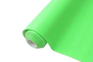 lot 889 image: Wento Soft Faux Leather Rolls 15�� x 54�� Solid Neon Green PU Leather Sheets Roll Very Suitable for Making Crafts, Leather Earrings, Bows,Sewing - Retail $14