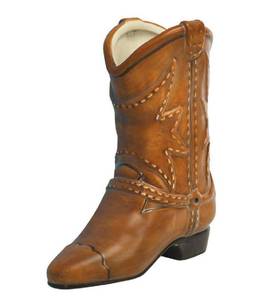 lot 896 image: Accents & Occasions Ceramic Cowboy Boot Planter or Flower Arrangement Vase, 6-12-Inch