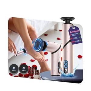 lot 900 image: PRE OWNED 5-in-1 Professional Electric Callus Remover for Feet(Portable & Foldable), Removes 99.92% of Calluses in 3 Mins, Eectric Foot Callus Remover Pedicure Kits with 10 & 40 Grit Pads for Smooth Feet, Pink - Retail $42