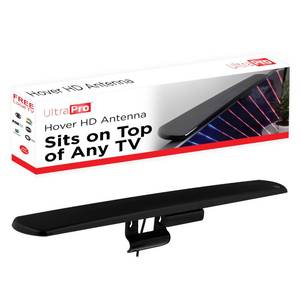 lot 933 image: UltraPro Hover Digital TV Antenna Indoor for Smart TV, Long Range HD Local Channels, Easy Mount on Top Design, Supports 4K 1080P HDTV VHF UHF, 360° Reception, 83713 - Retail $17