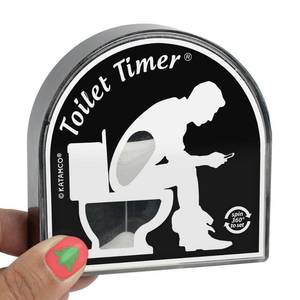 lot 942 image: Katamco The Original Toilet Timer (Classic), As Seen on Shark Tank. Funny Stocking Stuffer for Men, Husband, Dad, Son, Boyfriend. - Retail $15
