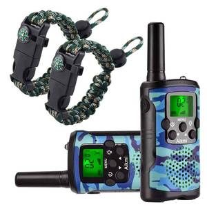 lot 946 image: Walkie Talkies for Kids 22 Channel 2 Way Radio 3 Miles Long Range Handheld Walkie Talkies Durable Toy Best Birthday Gifts for 6 Year Old Boys and Girls fit Adventure Game Camping (Blue Camo 1) - Retail $31