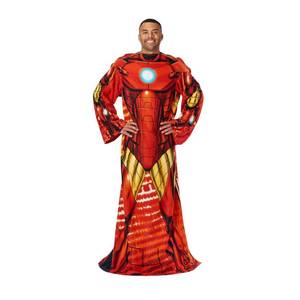 lot 962 image: Northwest Iron Man Full Body Player Comfy Throw Blanket with Sleeves, 48 x 71, Being Iron Man - Retail $23