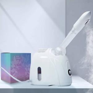 lot 974 image: Facial Steamer Nanometer Fine Mist Face Steamer for Facial Deep Cleaning, 360°Can Rotate The Arm��10 Minute Home Facial Spa Mist, Design for Personal Care Use at Home Or Salon Barber - Retail $30