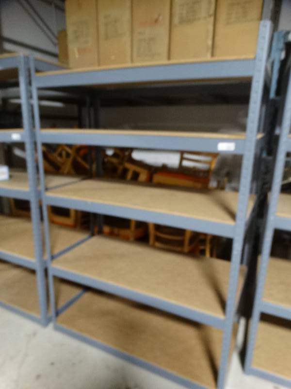 lot 14116 image: 5 shelf metal shelving unit