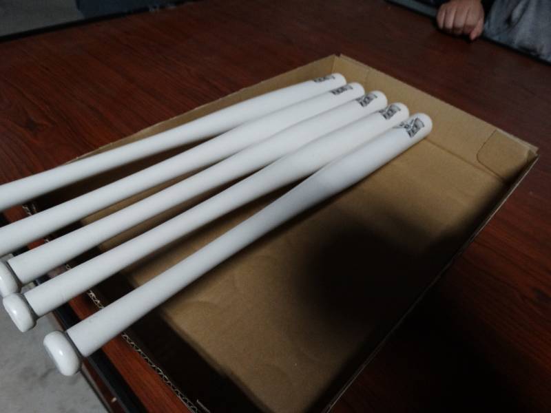 lot 14182 image: 6 Wichita Wingnuts 18 mini baseball bats.