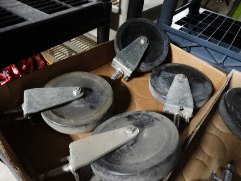 lot 14187 image: 4- 5 caster wheels.