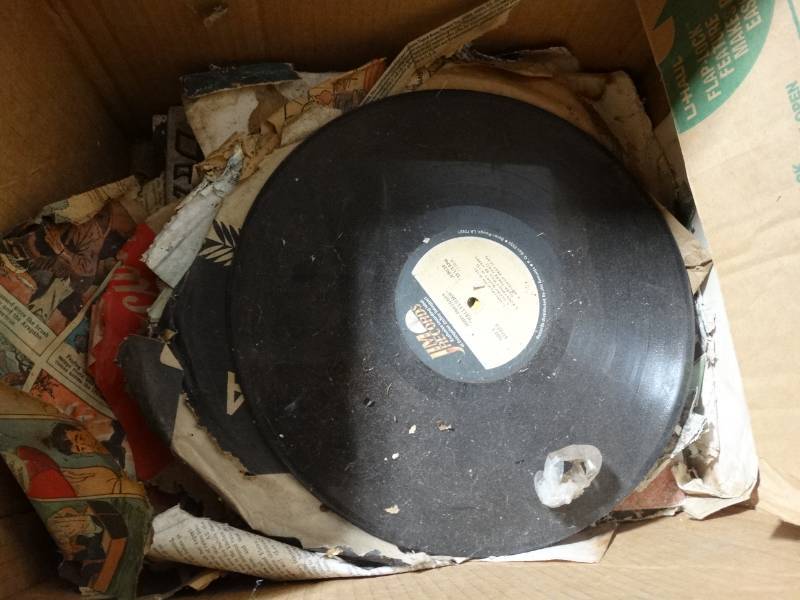 lot 14218 image: Box of records.