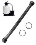 JUFZQO 155710 Pump Hose Assembly 30\" Fit for Sand Dollar Sta-Rite Crystal-Flo II Pool and Sand Filters, Pump to Filter Hose for Above Ground Pools Replace 4600-5710 632426 PAC-101-5710 35-102-1260 - Retail: $21