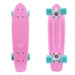 Skateboard 22\" x 6\" Complete Skateboards for Kids/ Youths/ Teens/ Beginners Skateboards for Beginners Glass Fiber Board (Pink) - Retail: $59