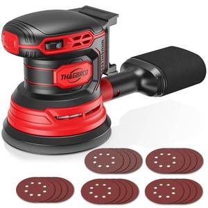 Cordless Orbital Sander Compatible For Milwaukee 18V, Electric Orbit Sander with Brushless 12000 RPM 6 Variable discs Speed Sander Machine With Dust Collector for Woodworking Sanding (No Battery) Previously-Owned - Retail: $50