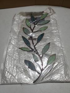 lot 55009 image: Decorative Metal Leaf Branch wall decoration 2pcs  - Retail $25