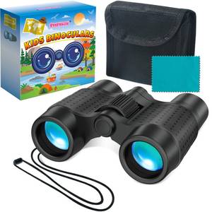 lot 55019 image: Binoculars for Kids Toys Gifts for Age 3-12 Years Old Boys Girls Kids Telescope Outdoor Toys for Sports and Outside Play, Bird Watching, Birthday Presents - Retail $8
